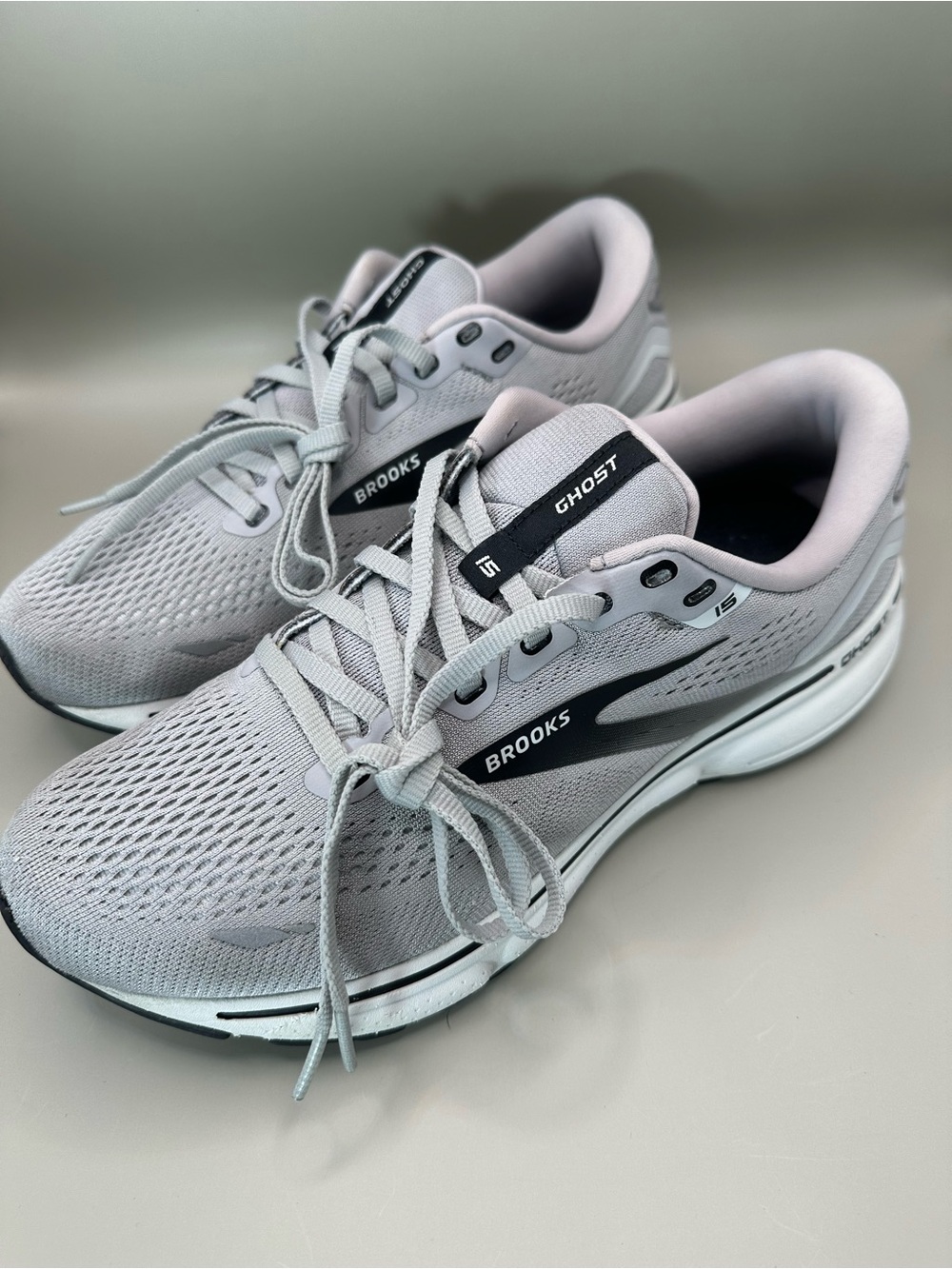 Brooks Men's Ghost 15 Running Shoes Size 8.5 Wide 2E Gray 1103932E098
